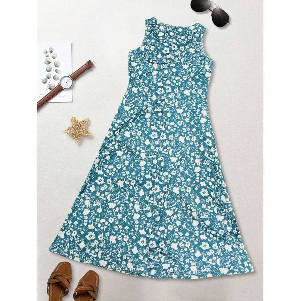 / Style Ditsy Floral Slim Fit Versatile Dress, Perfe